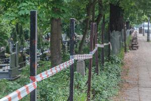 Toruń - cmentarz św. Jerzego - ogrodzenie