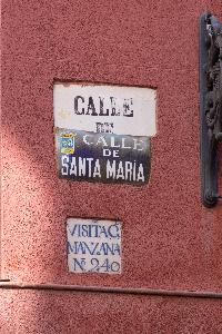 Madryt - oznaczenia nazw ulic