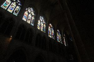 Paryż - kościół Saint-Severin - witraże w elewacji południowej