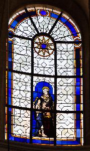 Paryż - kościół Saint-Étienne-du-Mont - okna w kaplicy NMP