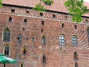Gotycki Zamek w Malborku. 
