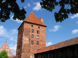 Gotycki zamek w Malborku.