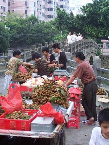 Fuzhou - poranny targ