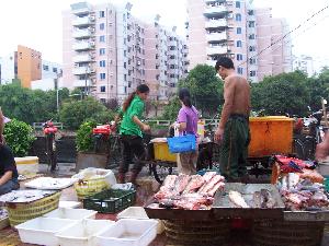 Fuzhou - poranny targ
