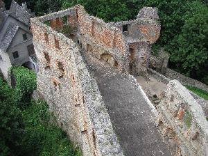 Zagórze Śląskie - Zamek Grodno, zamek wysoki