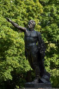 Warszawa - rzeźba "Gladiator"