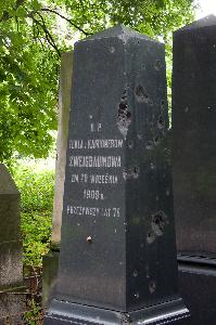 Warszawa - cmentarz żydowski - nagrobek Tekli z Kamionerów Zweigbaumowej
