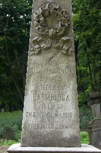 Warszawa - cmentarz żydowski - nagrobek Teodora Baumberga