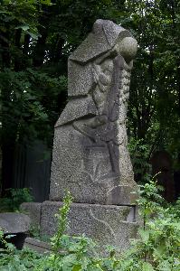 Warszawa - cmentarz żydowski - nagrobek Jana Sieroty