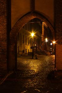 Toruń nocą