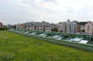 Warszawa - ogród na dachu Biblioteki Uniwersyteckiej