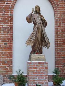 Gdańsk - figura "Jezu Ufam Tobie"