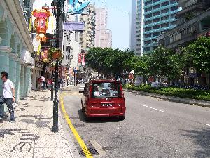 Chiny - ulica w Makao