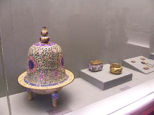Xian (Chiny)  porcelanowe eksponaty muzealne