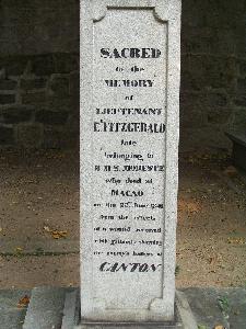 Makao (Chiny) - stela cmentarna