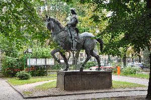 Warszawa - kopia pomnika kondotiera Bartolomeo Colleoniego