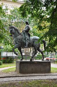 Warszawa - kopia pomnika kondotiera Bartolomeo Colleoniego