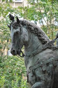 Warszawa - kopia pomnika kondotiera Bartolomeo Colleoniego