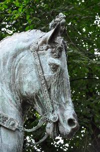 Warszawa - kopia pomnika kondotiera Bartolomeo Colleoniego