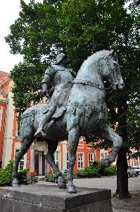 Warszawa - kopia pomnika kondotiera Bartolomeo Colleoniego