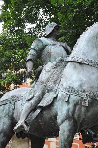 Warszawa - kopia pomnika kondotiera Bartolomeo Colleoniego
