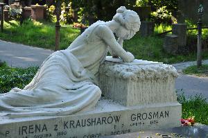 Warszawa - nagrobek Ireny z Krausharów Grosman