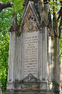 Warszawa - nagrobek  Michała Jana Hube