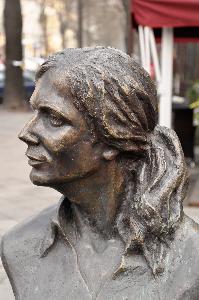 Warszawa - pomnik Agnieszki Osieckiej