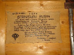 Tablica Stanisława Rusina