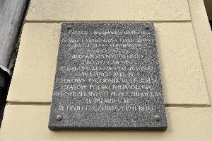 Warszawa - tablica pamiątkowa Stanisława Piaseckiego