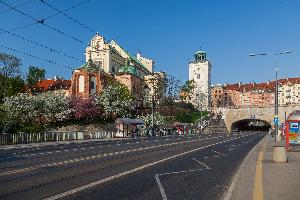 Warszawa - kościół św. Anny i Trasa W-Z