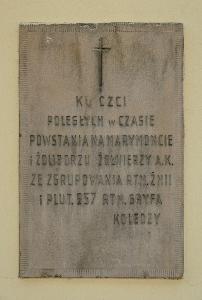 Warszawa - tablica pamiątkowa