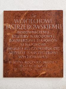 Warszawa - tablica pamiątkowa Wojciecha Jastrzębowskiego