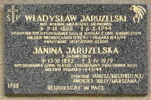 Warszawa - tablica pamiątkowa rodziny Jaruzelskich