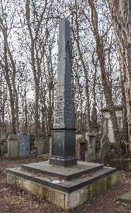 Warszawa - cmentarz żydowski - nagrobek Jakuba Epsteina
