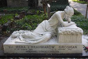 Warszawa - nagrobek Ireny z Krausharów Grosman