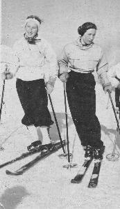 Maria i Helena Marusarz na nartach
