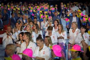 Polska delegacja na Ceremonii Otwarcia Igrzysk 31. Olimpiady w Rio de Janeiro, 2016