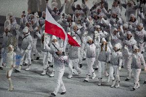 Polska delegacja na otwarciu XXII Zimowych Igrzysk Olimpijskich w Soczi, 2014