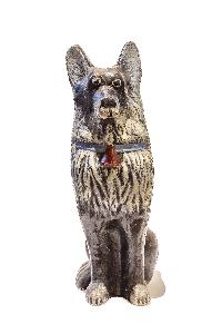 Toruń - Muzeum Zabawek i Bajek - gipsowa figura psa